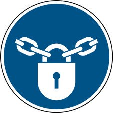 Floor Safety Sign - Keep locked