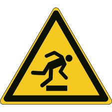 Floor Safety Sign - Warning; Floor level obstacle