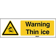 ISO 7010 Sign - Warning: Thin ice