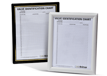 8-1/2 x 11" Aluminum Evacuation Map Holder