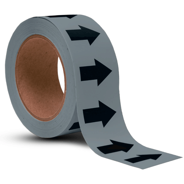Gray / Black Arrow Banding Tape