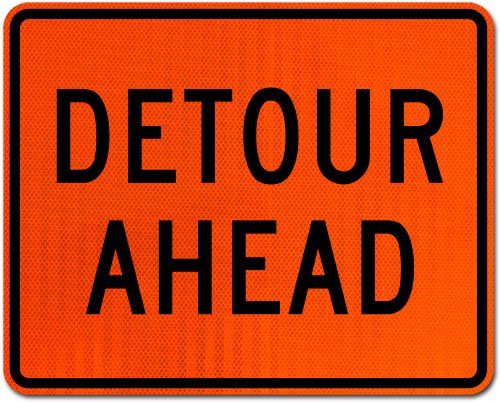 Detour Ahead Sign