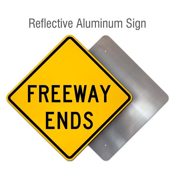 Freeway Ends Sign