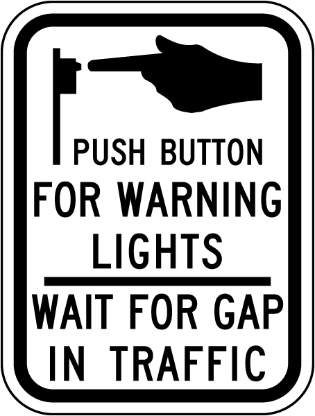 Push Button For Warning Lights Sign